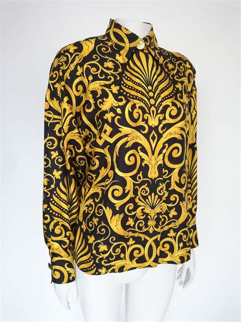 womens vintage versace shirt|vintage Versace shirts for sale.